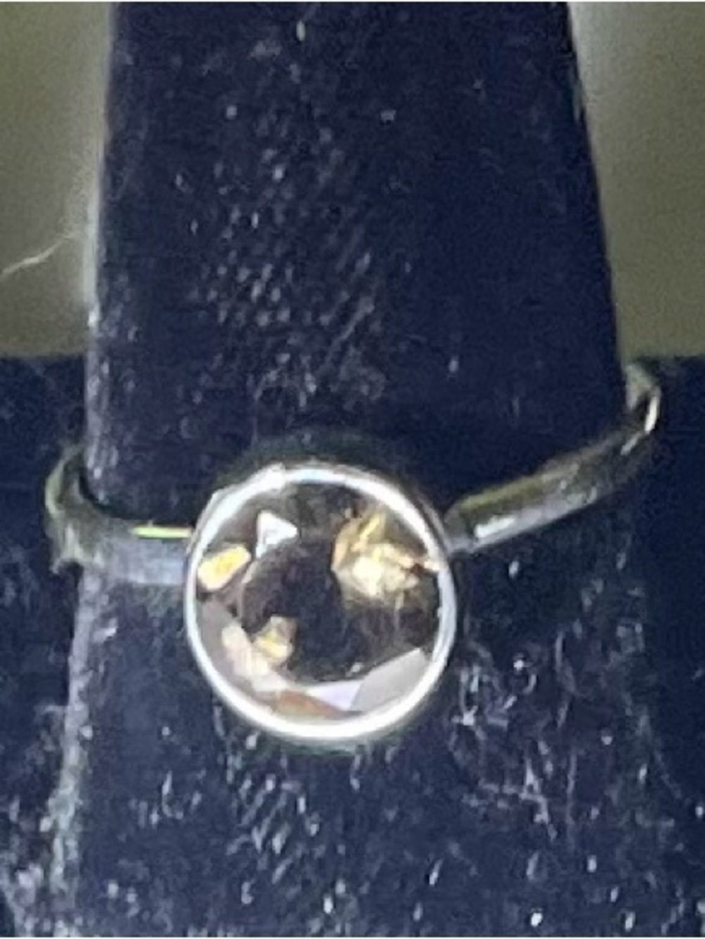 Smoky quartz ring